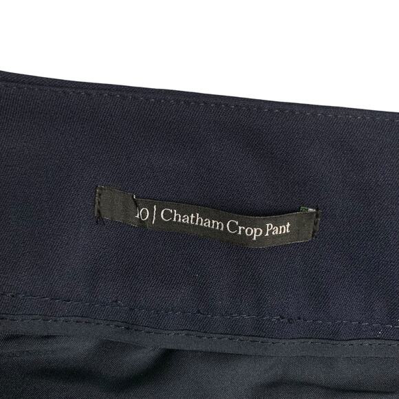 New Talbots Chatham Crop Pants Dark Navy Blue Stretch Women's 10 - Picture 10 of 10